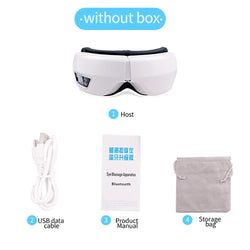 6D Smart Vibration Eye Massager Hot Airbag Compress Eye Care Instrument Bluetooth Music Eye Massage Sleep Mask Eye Relax Fatigue