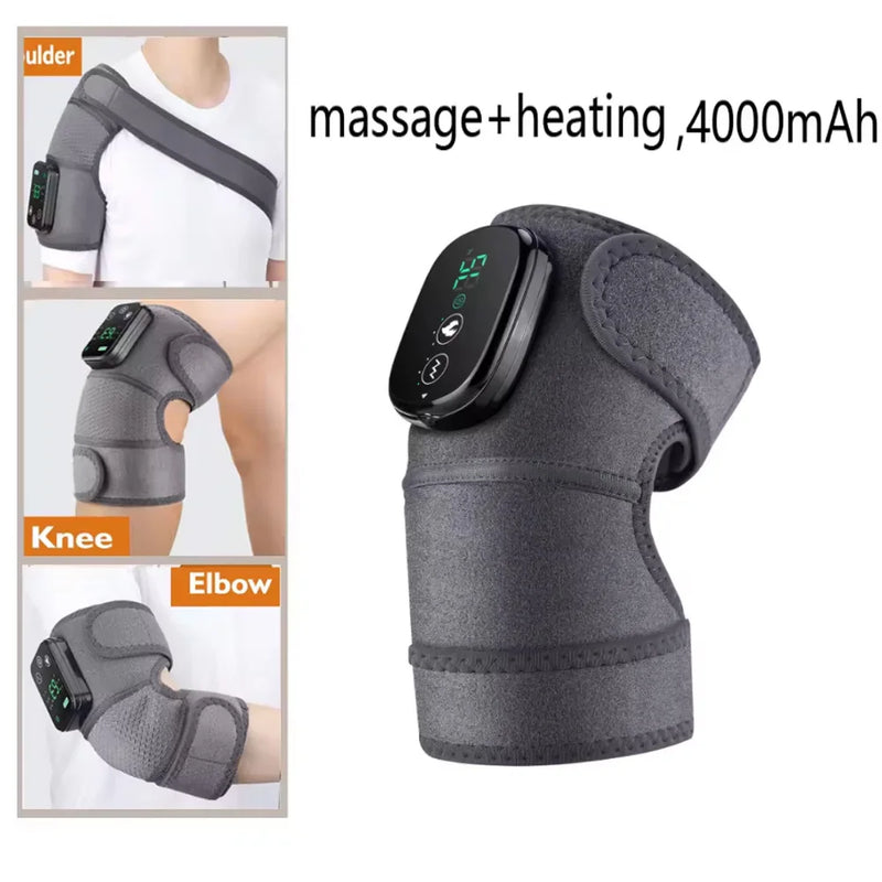 Multifunction Leg Knee Massager Joint Heating Vibration Massage Elbow Shoulder Support Thermal Knee Pad Blood Circulation