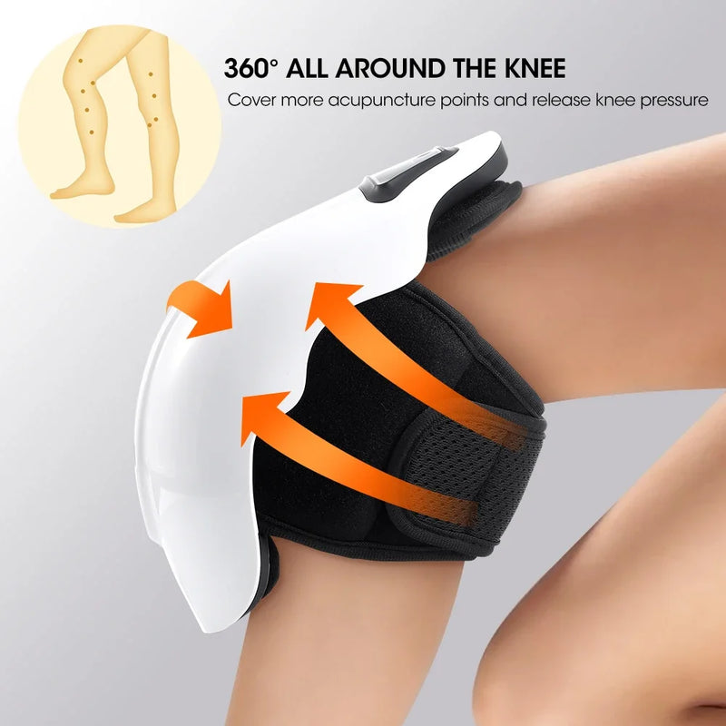 Electric Knee Heated Massager Heated Vibration Knee Massage Instrument Infrared Knee Pad Hot Compress Leg Joint Brace