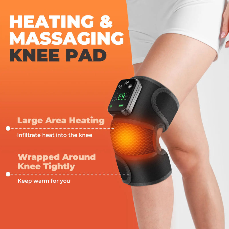 Multifunction Leg Knee Massager Joint Heating Vibration Massage Elbow Shoulder Support Thermal Knee Pad Blood Circulation