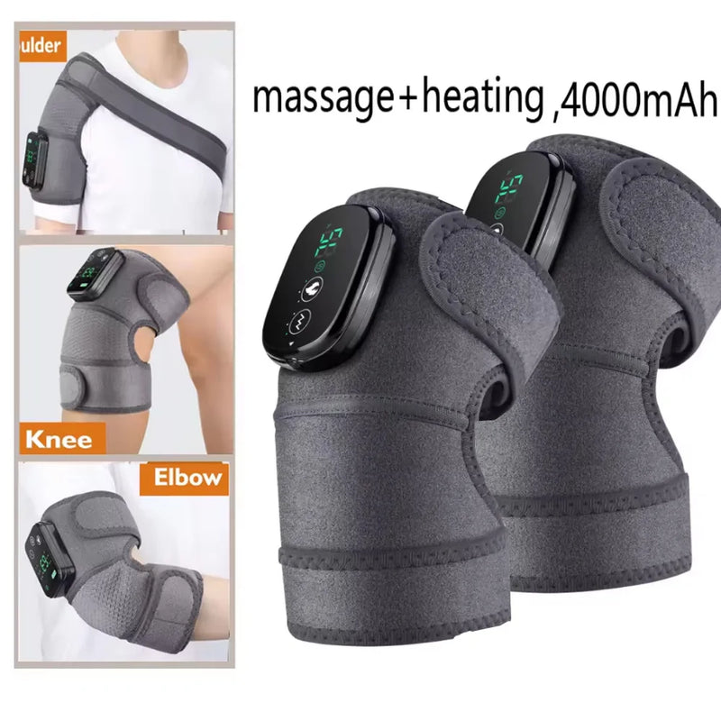 Multifunction Leg Knee Massager Joint Heating Vibration Massage Elbow Shoulder Support Thermal Knee Pad Blood Circulation