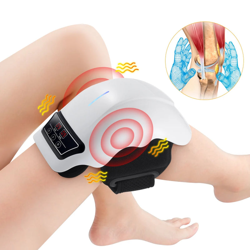 Electric Knee Heated Massager Heated Vibration Knee Massage Instrument Infrared Knee Pad Hot Compress Leg Joint Brace